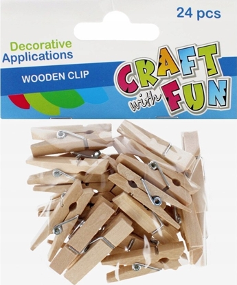 Attēls no Craft with Fun OZDOBA DEK DREW SPINACZ 24SZT 3,5CM CF 12/96
