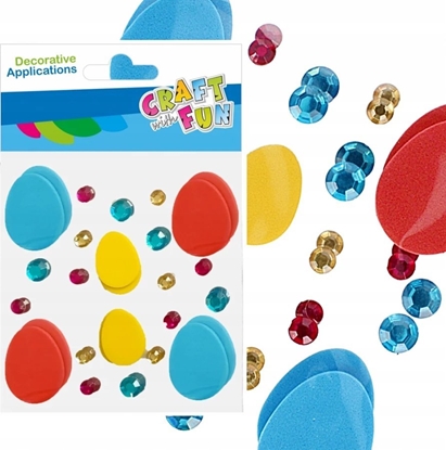 Attēls no Craft with Fun OZDOBA DEK EVA JAJKA SPRZYL KRYSZTA CF 12/144