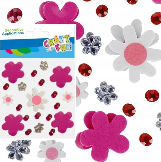 Picture of Craft with Fun OZDOBA DEK EVA KWIAT SPRZYL KRYSZTA CF 12/144