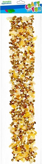 Picture of Craft with Fun OZDOBA DEK KRYSZT SPRZYL KAMYK CF ZLOTO 12/144