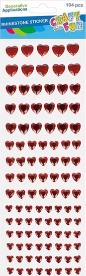 Picture of Craft with Fun OZDOBA DEK KRYSZT SPRZYL SERCE 104SZT CF 12/288