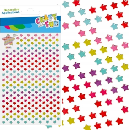 Изображение Craft with Fun OZDOBA DEK NAKLEJKI GWIAZD 261SZT CF 12/144
