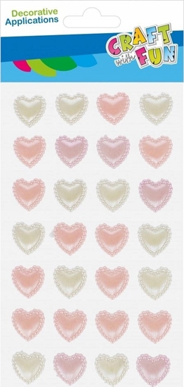 Изображение Craft with Fun OZDOBA DEK PERLOWA SPRZYL SERC 28SZT RO/BI12/144