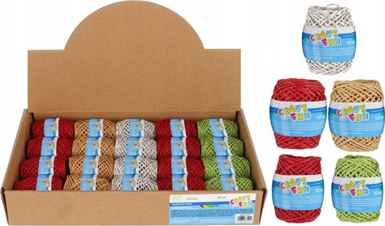 Изображение Craft with Fun OZDOBA DEK SZNUREK 10M 4MIX SZPUL CF DISP20/100