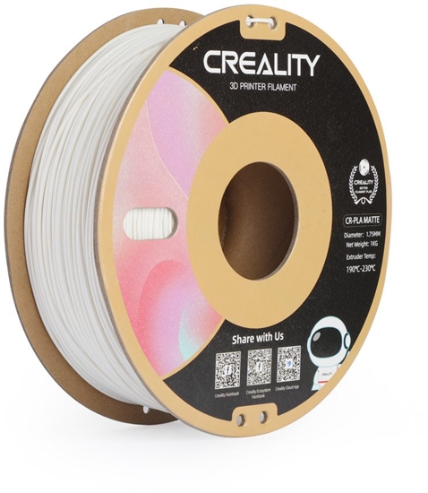 Picture of Creality CR-PLA Matte filament for 3D printers, 1.75 mm, chalk white