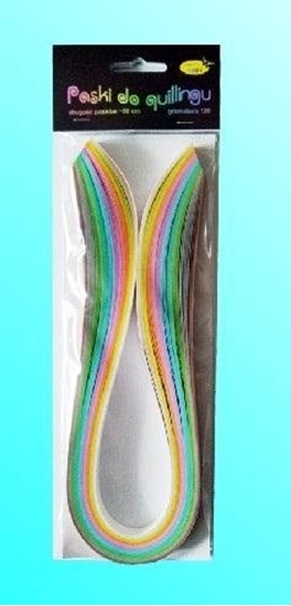 Picture of CreativeHobby Paski do quillingu 10mmx50cm pastelowe 100szt