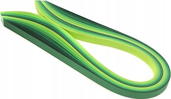 Изображение CreativeHobby Paski do quillingu 10mmx50cm zielone 100szt