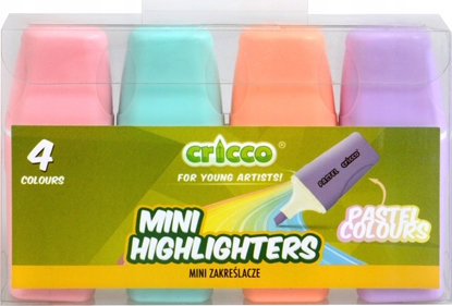 Изображение Cresco Zakrelacze mini pastel 4 kolory CRICCO