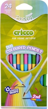 Attēls no Cricco KREDKI DWUSTRONNE TROJ 12/24 PASTEL