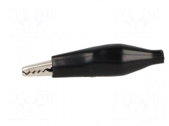 Picture of Crocodile clip; 60VDC; Grip capac: max.8mm; Overall len: 41.5mm