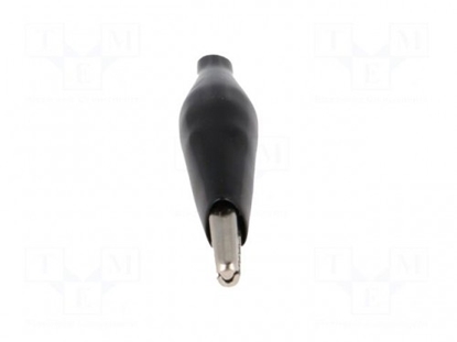 Picture of Crocodile clip; 60VDC; Grip capac: max.8mm; Overall len: 41.5mm