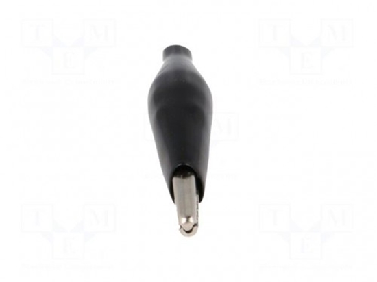Picture of Crocodile clip; 60VDC; Grip capac: max.8mm; Overall len: 41.5mm
