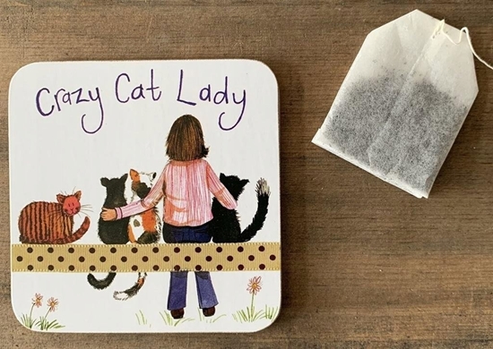Изображение Crocodile Creek Podkadka pod kubek C153 Crazy Cat Lady Kociara