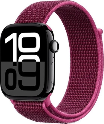 Изображение Crong Nylon - Pasek sportowy do Apple Watch 38/40/41/42 mm (Magenta Fusion)