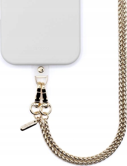 Изображение Crong Phone Crossbody - Smycz zawieszka do telefonu (Gold Link)