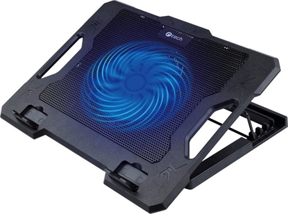 Изображение C-TECH chladící podloka pod NTB CLP-S100, A 17", 1x 140mm, 2x USB, modré podsvícení