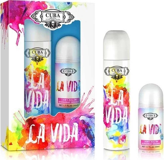 Picture of Cuba Cuba La Vida For Women edp 100ml + roll-on 50ml