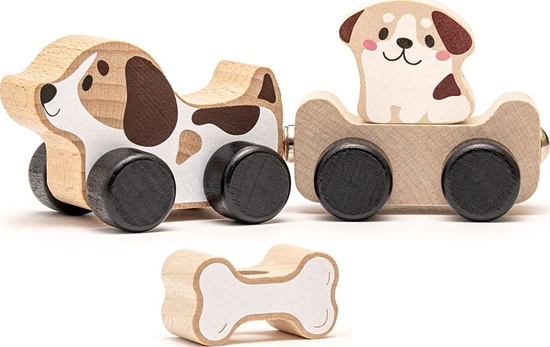 Picture of Cubika Drewniany pocig z magnesami Mdry szczeniaczek Cubika