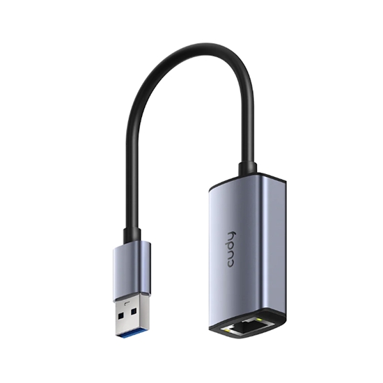 Picture of Cudy UE10A NetLink USB-A to Gigabit Ethernet Adapter Portable Aluminum Plug and Play Grey