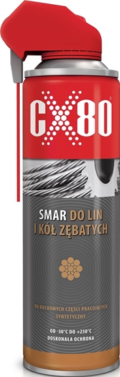 Picture of CX80 SMAR DO LIN STALOWYCH I KÃÅ ZÄBATYCH DUO SPRAY 500ML