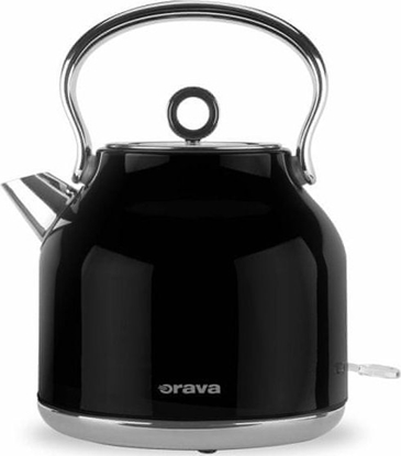 Изображение Czajnik retro z analogowym wska�nikiem temepratury Hiluxe-1 B, 2200W, czarna, orava