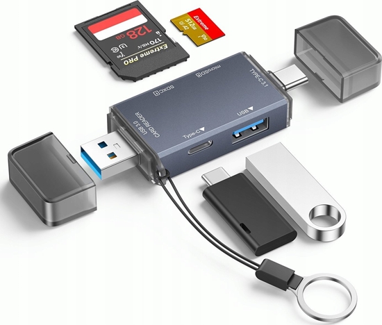 Picture of Czytnik kart pamiÄci USB USB-C 3.0 hub PRO 6w1 SD/MicroSD