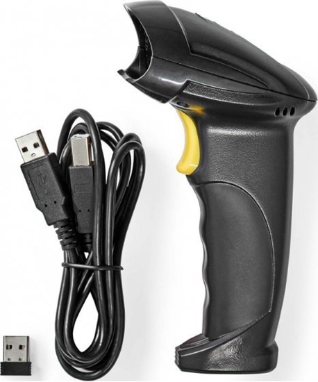 Picture of Czytnik kodów kreskowych Nedis Nedis BSCNW1D100BK czytnik kodów kreskowych Modu kodów kreskowych czytnik kodów kreskowych 1D Laser Czarny