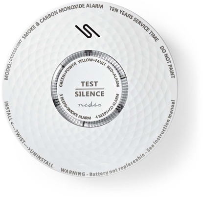 Picture of Czujnik dymu i czadu Nedis DTCTCS10WT