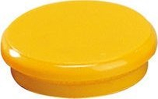 Picture of Dahle Dahle 95524, Board magnet, Yellow, 24 mm, 24 mm, 7 mm, 10 pc(s)