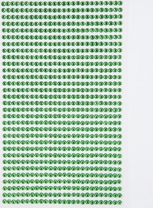 Изображение Dalprint Krysztaki samoprzylepne DPCRAFT 3mm, 806 szt. - light green Dalprint