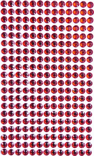Picture of Dalprint Krysztaki samoprzylepne DPCRAFT 6mm, 260 szt. - red Dalprint