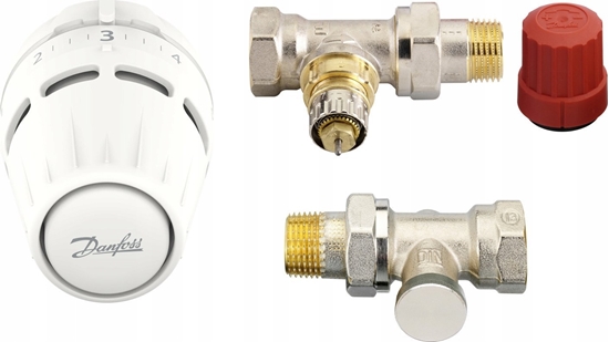 Изображение Danfoss Zestaw 3-elementowy Regus RA nakrtka +RA-N+RLV-S 15 prosty