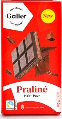 Picture of Dark chocolate tablet with praline filling Galler Noir Praline, 180 g