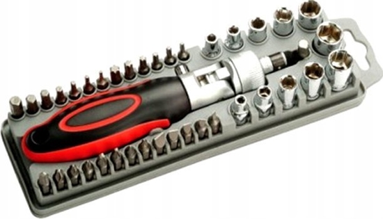 Изображение Daugiafunkcinis reversinis atsuktuvas su keiciamais antgaliais, raktu galvutemis (40 vnt.), SD-2309 Pro'sKit