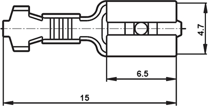 Attēls no DAX KONEKTOR ESKI KSG-4.7/1.0*P100