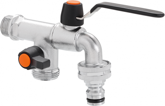 Picture of Dārza krāns ar diviem izvadiem 1/2'' Claber