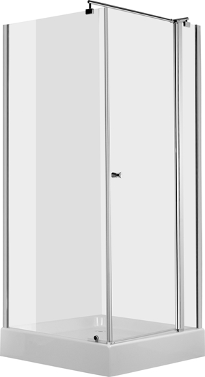 Picture of Deante kabina Cubic kwadratowa, szko transparentne z powok, profil chrom, 90x90 cm (KTI_043P)