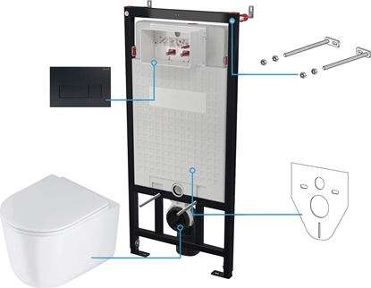 Изображение Deante Zestaw WC podtynkowy 6 w 1