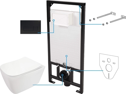 Изображение Deante Zestaw WC podtynkowy 6 w 1