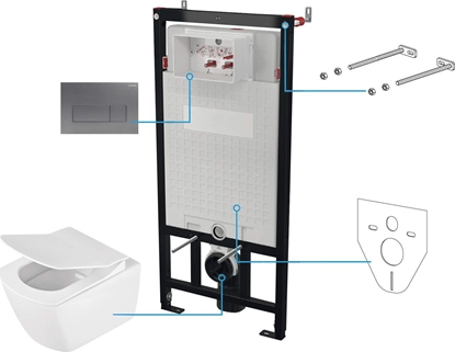 Изображение Deante Zestaw WC podtynkowy 6 w 1