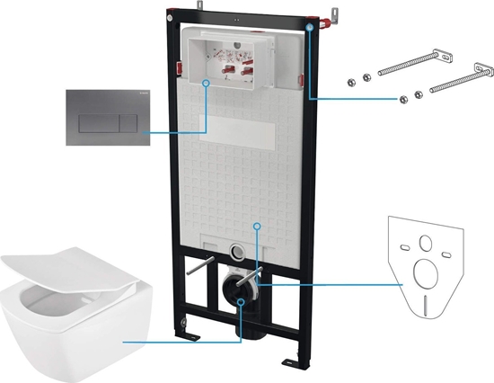 Изображение Deante Zestaw WC podtynkowy 6 w 1