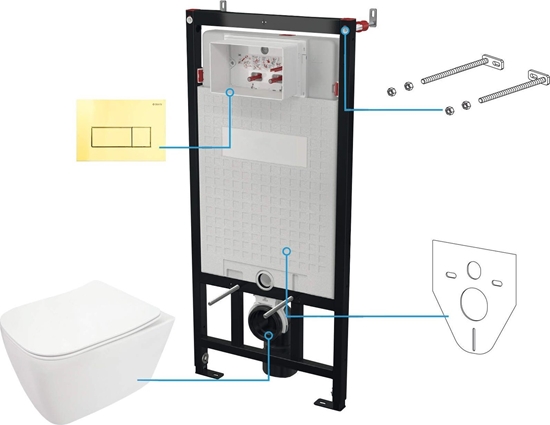 Изображение Deante Zestaw WC podtynkowy 6 w 1