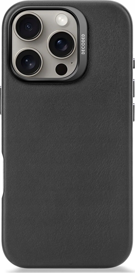 Изображение Decoded Leather Backcover iPhone 16 Pro Black