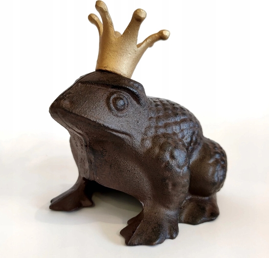 Picture of DECORAT FROG WITH CROWN 20.3X18X19.7CM