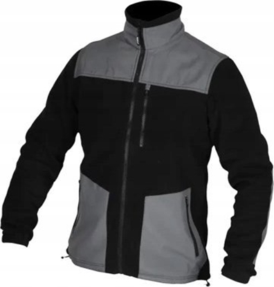 Attēls no Dedra Bluza polarowa ze wstawkami, 280g/m2, rozm.S, czarno-szara