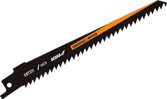 Изображение Dedra Brzeszczoty do piy szablastej 150/125mm, drewno, HCS, 3szt