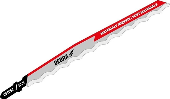 Изображение Dedra Brzeszczoty do wyrzynarki 150/125mm, gumy, HCS, T, 2szt