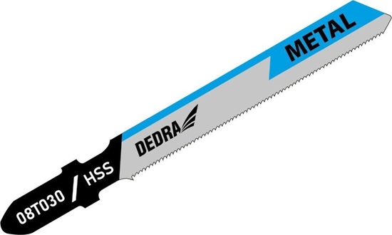 Изображение Dedra Brzeszczoty do wyrzynarki 76.5/50mm, metal, HSS, T, 2szt