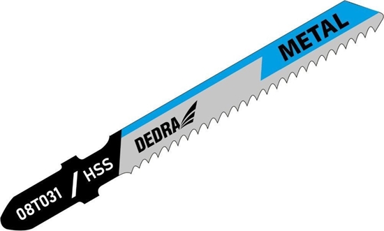 Изображение Dedra Brzeszczoty do wyrzynarki 76.5/50mm, metal, HSS, T, 2szt