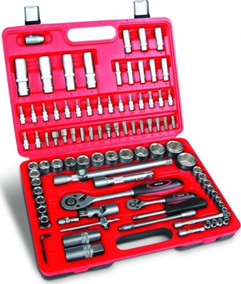 Изображение Dedra Klucze nasad.CrV 94szt 18x1/2"", 13x1/4""